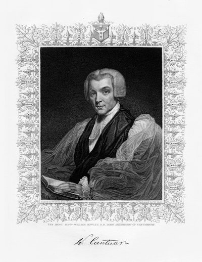 William Howley, ärkebiskop av Canterbury, 1800-talet. av W. Holl