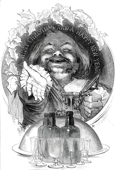 En god jul och ett gott nytt år, 1845. av W. J. Linton