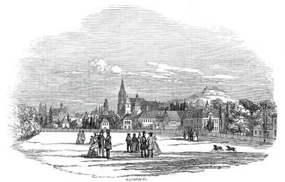 Coburg - från Hans Kungliga Höghet Prins Alberts teckning, 1845. av W. J. Linton