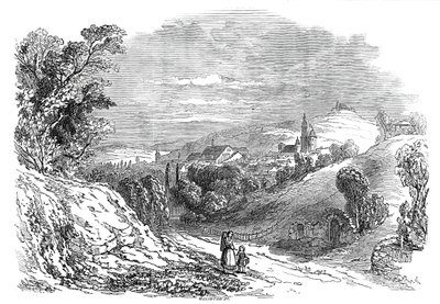 Coburg - från Hans Kungliga Höghet Prins Alberts teckning, 1845. av W. J. Linton