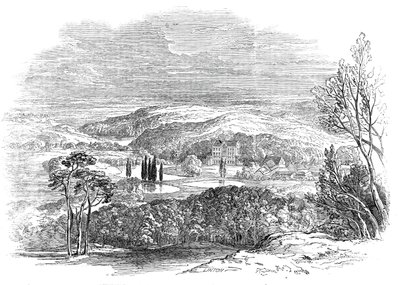 Reinhardsbrunn, Gotha - från Hans Kungliga Höghet Prins Alberts teckning, 1845. av W. J. Linton