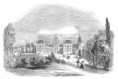 Slottet i Ehrenburg, Coburg - från Hans Kungliga Höghet Prins Alberts teckning, 1845. av W. J. Linton
