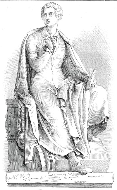 Thorwaldsens staty av Lord Byron, 1845. av W. J. Linton