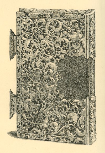 Bokomslag i förgyllt silver, 1881. av W Jones