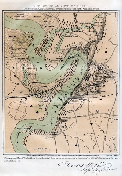 Vicksburg, Mississippi, och dess försvar, 1862-1867. av W Kemble