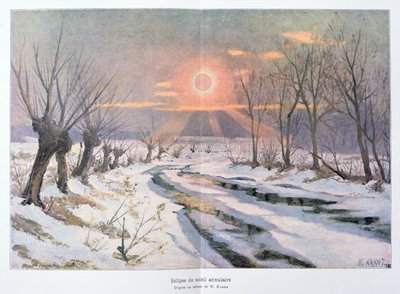 Annulär solförmörkelse, illustration från "L