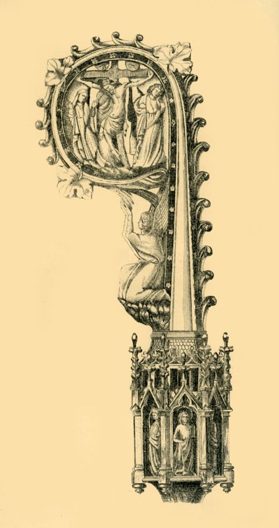 Chef för en pastorstab, 1300-talet, 1881. av W. M. McGill