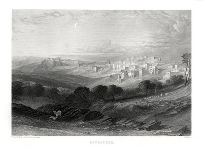 Betlehem, Palestina, 1800-talet av W. Miller