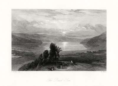 Döda havet, 1800-talet av W. Miller