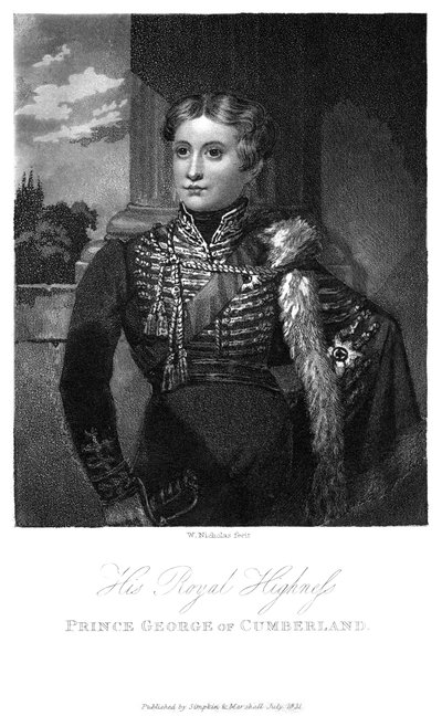 Prins George av Cumberland, 1831 av W. Nicholas