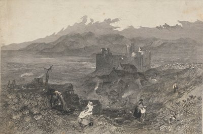 Harlech slott, norra Wales av W. R. Smith