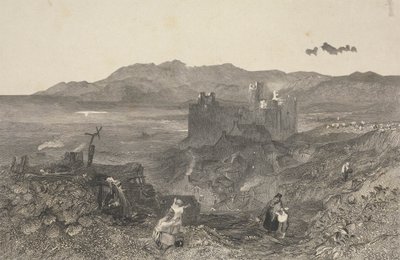 Harlech slott, norra Wales av W. R. Smith