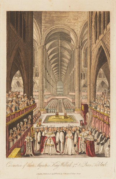 Kröningen av kung William IV och drottning Adelaide av W. Read