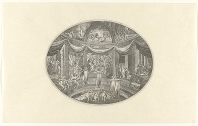Allegorisk representation av apostlarnas handlingar Apostlarnas gärningar (titel på objekt) av W. Roosing