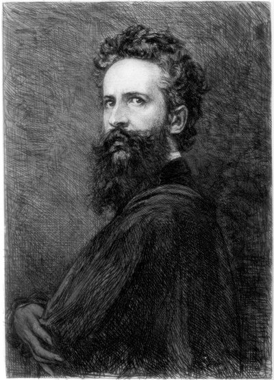 Hans Makart, österrikisk konstnär, c1880-1882. av W. Unger