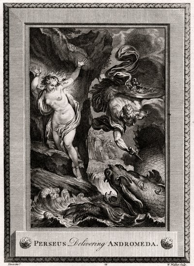 Perseus levererar Andromeda, 1775 av W. Walker