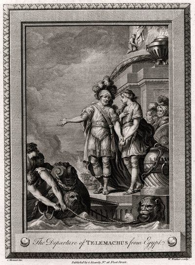 Telemachos avgång från Egypten, 1775 av W. Walker