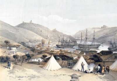"Balaklava blickar mot havet", 1855. av W Walton
