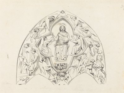 Sista domen, Lincoln Cathedral av W. Walton after John Flaxman