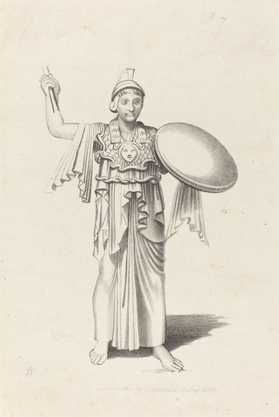 Minerva, Ur ett brons av Daedalus av W. Walton after John Flaxman