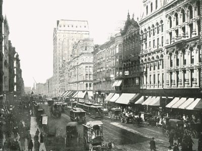 State Street, Chicago, USA, 1895. av W and S Ltd