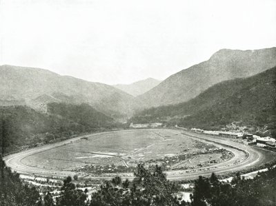 Race Course från Morrisons Hill, Hong Kong, 1895. av W and S Ltd
