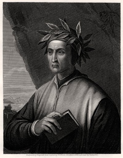 Dante Alighieri, italiensk poet, 1800-talet. av Wagstaff