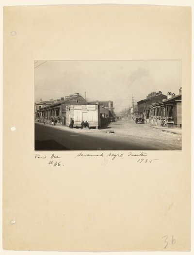 Savannah Negro Quarter av Walker Evans