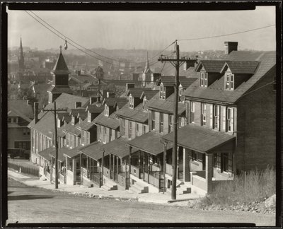 Tvåfamiljshus i Bethlehem, Pennsylvania av Walker Evans