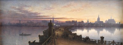 Köln från båtarnas bro, 1890 av Waller Hugh Paton
