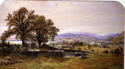 Dam i ett landskap, Ambleside av Waller Hugh Paton