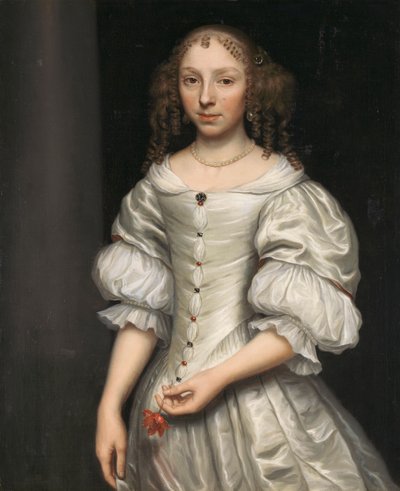 Porträtt av en kvinna av Wallerant Vaillant (attributed to)