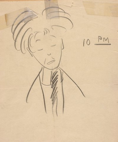 10 PM (Porträtt av La Salle Spier) av Walt Kuhn