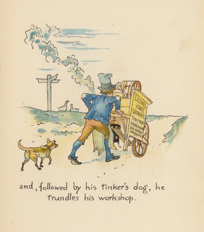Illustration till Legends for Lionel av Walter Crane (färglitografi) av Walter (after) Crane