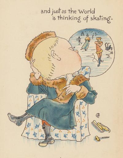 Illustration till Legends for Lionel av Walter Crane (färglitografi) av Walter (after) Crane