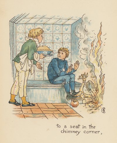 Illustration till Legends for Lionel av Walter Crane (färglitografi) av Walter (after) Crane