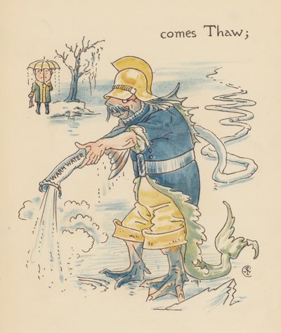 Illustration till Legends for Lionel av Walter Crane (färglitografi) av Walter (after) Crane