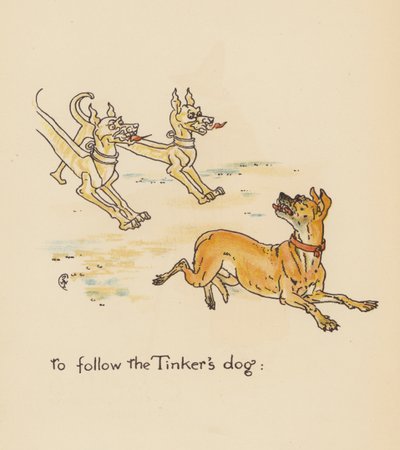 Illustration till Legends for Lionel av Walter Crane (färglitografi) av Walter (after) Crane