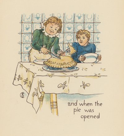 Illustration till Legends for Lionel av Walter Crane (färglitografi) av Walter (after) Crane