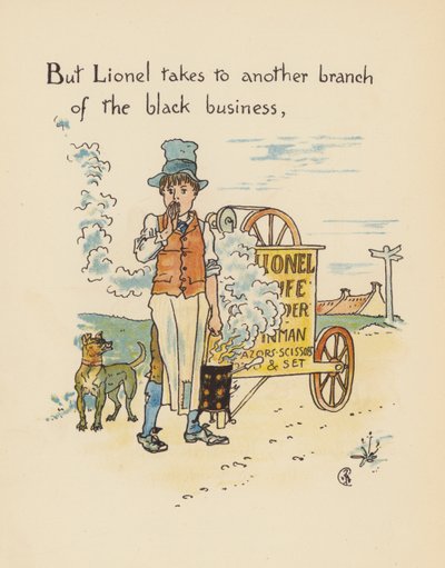 Illustration till Legends for Lionel av Walter Crane (färglitografi) av Walter (after) Crane