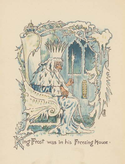 Illustration till Legends for Lionel av Walter Crane (färglitografi) av Walter (after) Crane