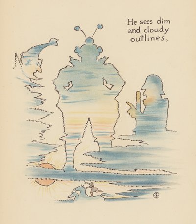 Illustration till Legends for Lionel av Walter Crane (färglitografi) av Walter (after) Crane