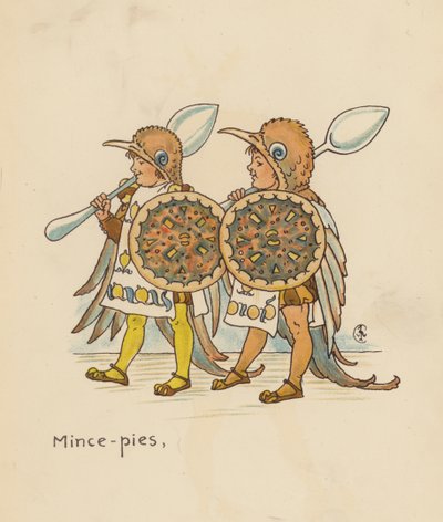 Illustration till Legends for Lionel av Walter Crane (färglitografi) av Walter (after) Crane