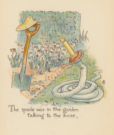 Illustration till Legends for Lionel av Walter Crane (färglitografi) av Walter (after) Crane