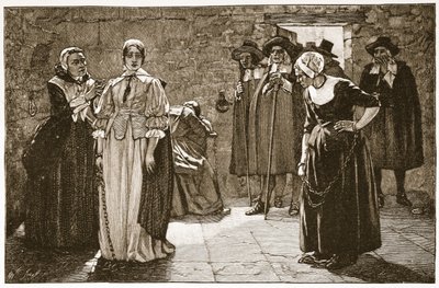 The Sorceresses, en incident från puritansk tid, illustration från 