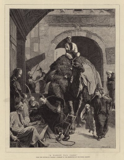 En smal väg, Kairo av Walter Charles Horsley