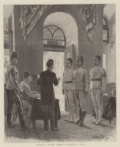 Ordnat rum, Abdin baracker, Kairo, Indien av Walter Charles Horsley