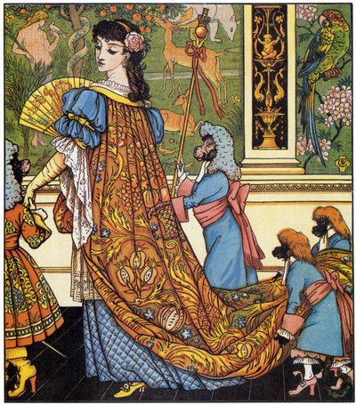"Beauty and the Beat": Illustration av Walter Crane (1845-1915) av Walter Crane