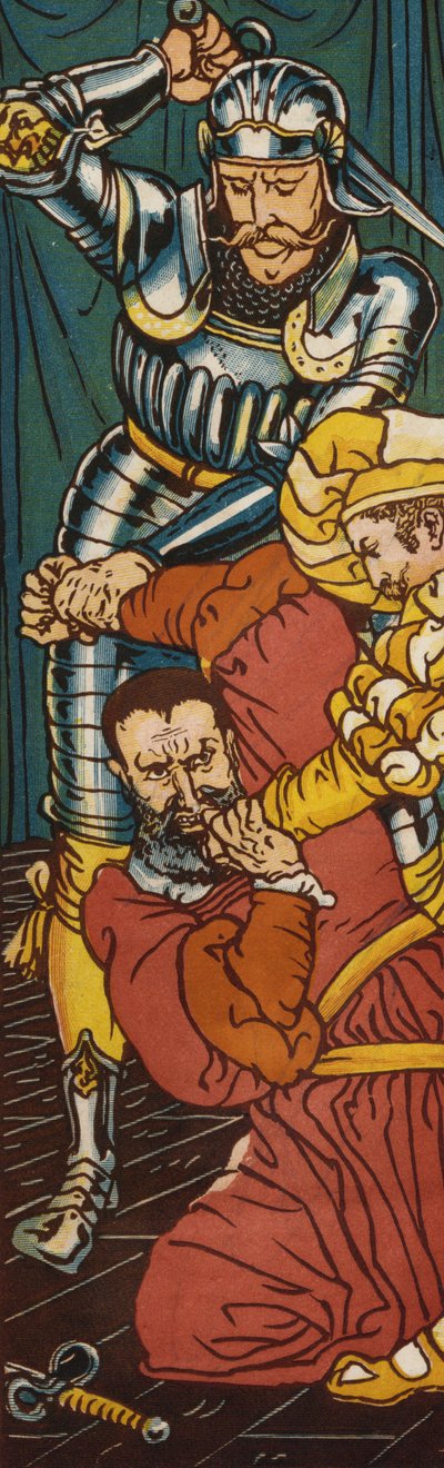 Blåskägg (färg litho) av Walter Crane