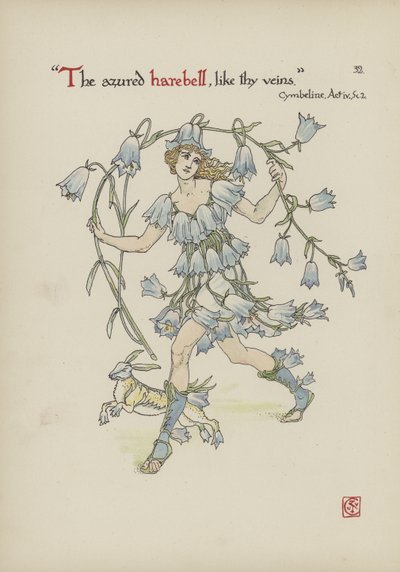 Blommor från Shakespeares trädgård av Walter Crane